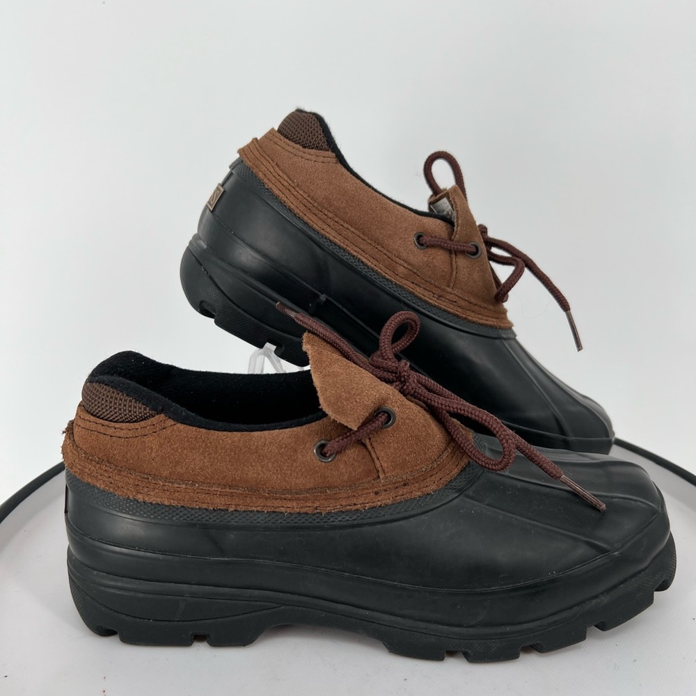 BASS Brown & Black Lace-Up DUCK‎ Shoes rain and snow shoes